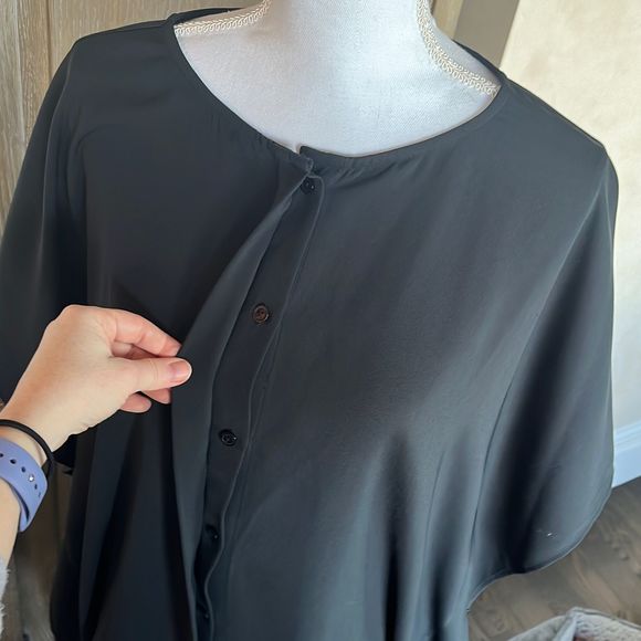 Mynt1792 Black Tunic Top Plus Size 1X New - Picture 10 of 13